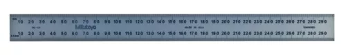Mitutoyo 182-131 Acél széles merev vonalzó 300 mm, metrikus