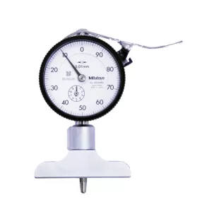   Mitutoyo 7211A analóg mélységmérő óra 0-200/0,01mm Talp: 63,5 mm